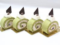抹茶と小豆の<br>ロールケーキ